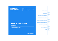 Yamaha MT-09 - Owners manual 2024